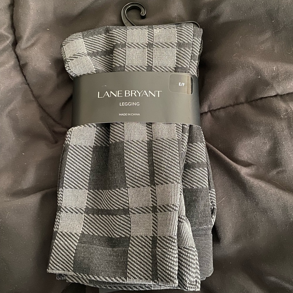 Lane Bryant Black and Grey Leggings